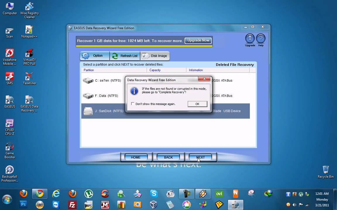 easeus data recovery pro free